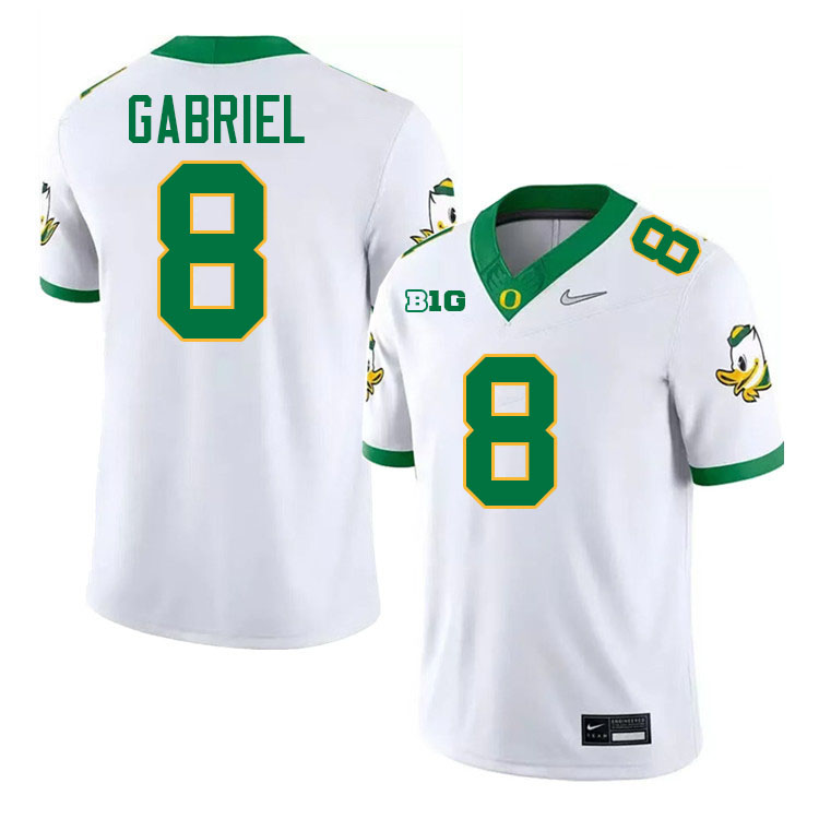 Dillon Gabriel Oregon Jersey,Oregon Ducks Football Uniforms Youth-White 2024